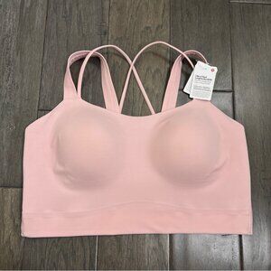Lululemon NWT Like a Cloud Longline Bra *Light Support, D/DD Cup Pink Haze